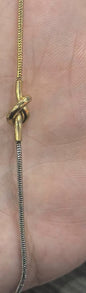 Titanium Steel Knotted Bracelet Hand Knotted Gold Plated