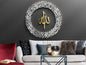 Ayatul Kursi Round Shape Islamic Wall Art Acrylic